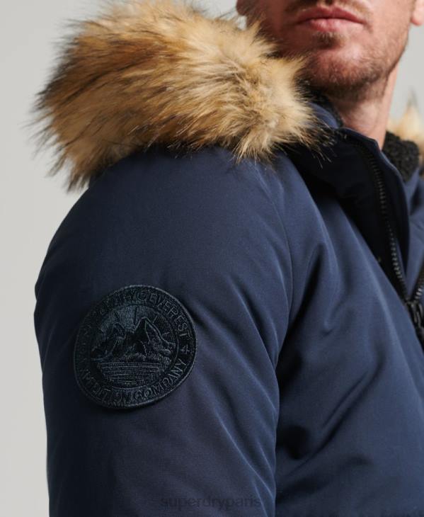 Superdry Hommes veste bomber everest D64Z964 vêtements marine
