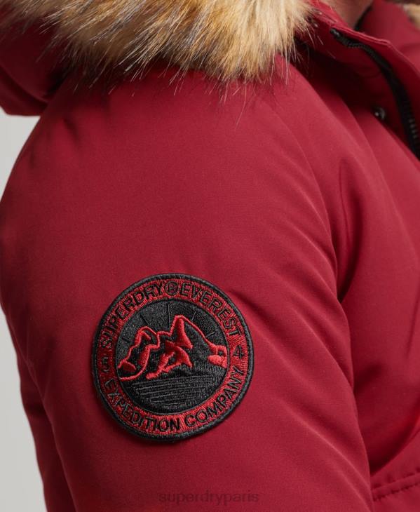 Superdry Hommes veste bomber everest D64Z992 vêtements rouge