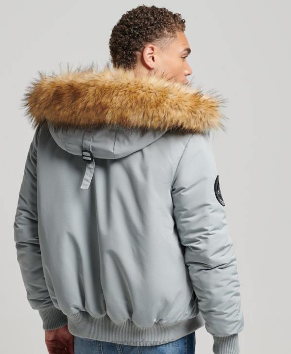 Superdry Hommes veste bomber everest D64Z993 vêtements bleu clair