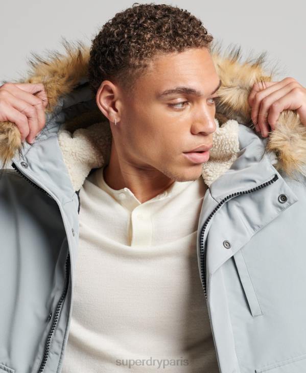 Superdry Hommes veste bomber everest D64Z993 vêtements bleu clair