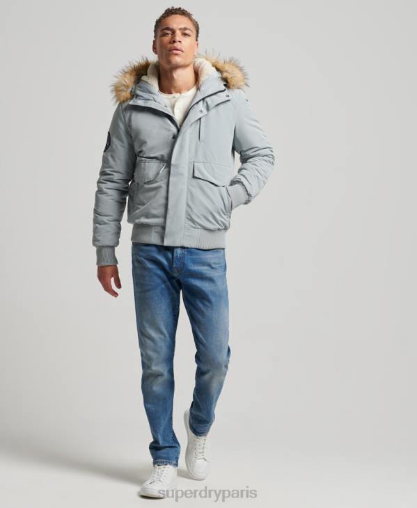 Superdry Hommes veste bomber everest D64Z993 vêtements bleu clair