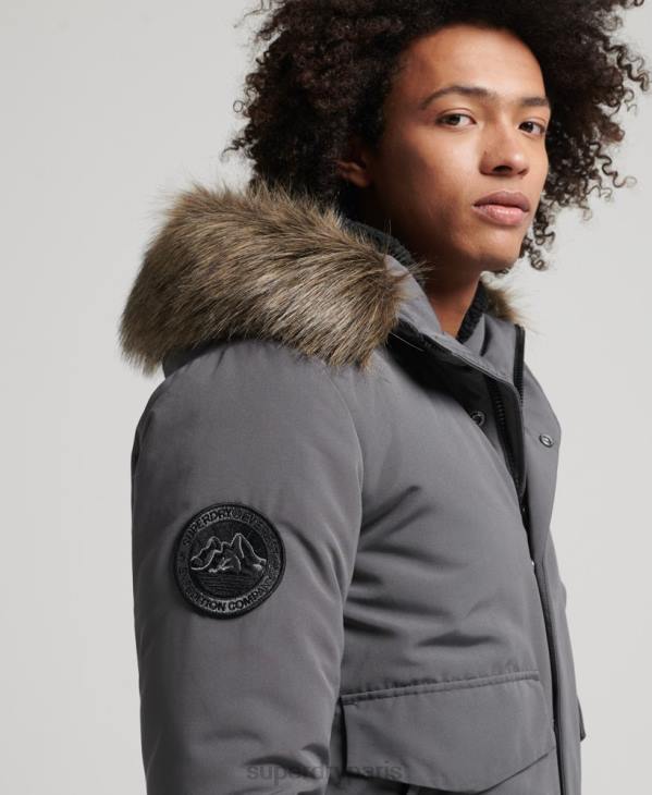 Superdry Hommes veste bomber everest D64Z995 vêtements gris foncé