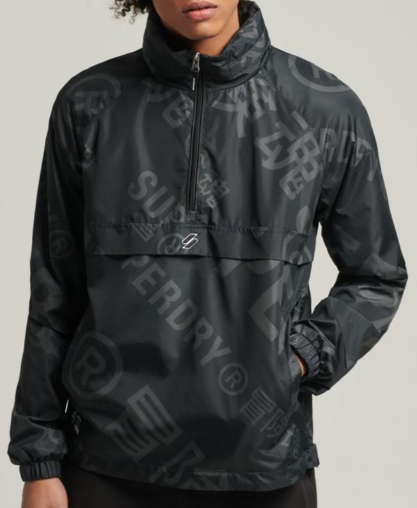 Superdry Hommes veste casual graphique essentielle D64Z4550 vêtements noir