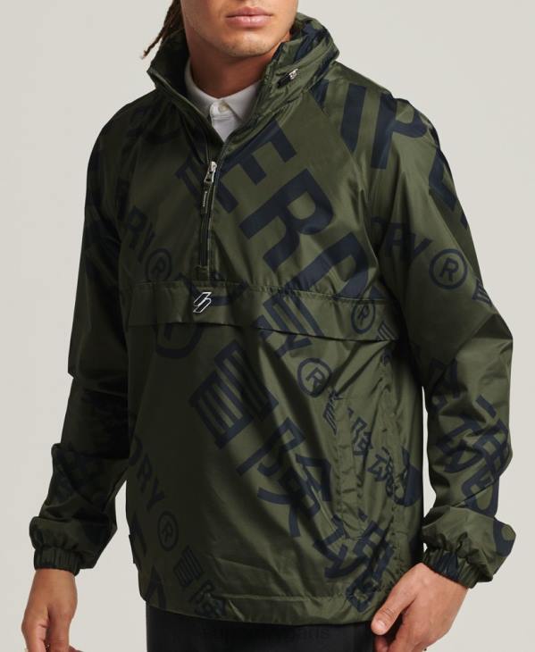 Superdry Hommes veste casual graphique essentielle D64Z4552 vêtements kaki