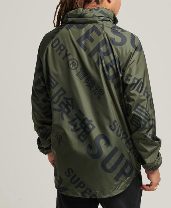 Superdry Hommes veste casual graphique essentielle D64Z4552 vêtements kaki