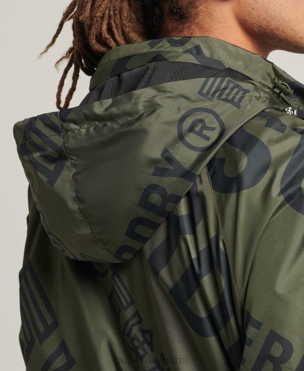 Superdry Hommes veste casual graphique essentielle D64Z4552 vêtements kaki