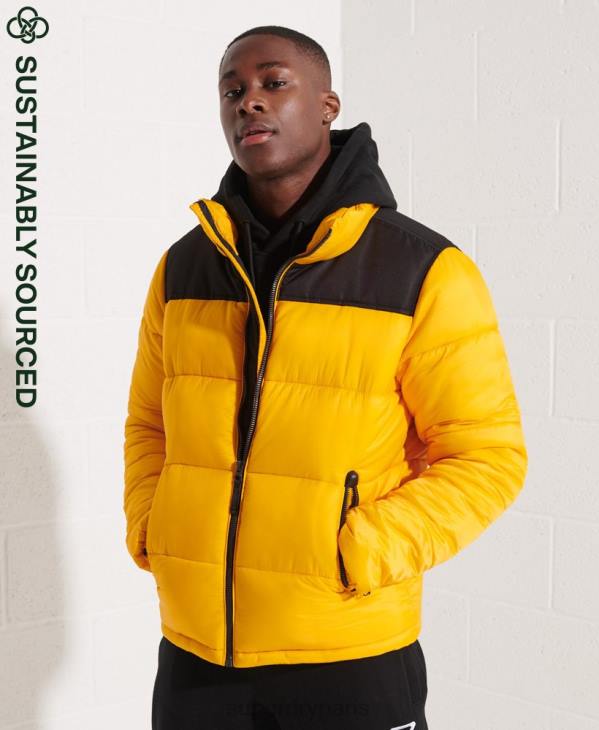 Superdry Hommes veste codée D64Z4510 vêtements jaune