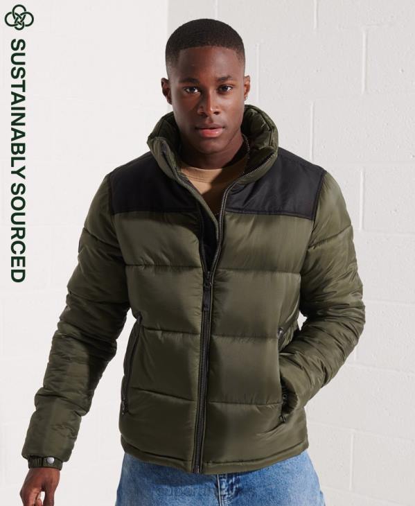 Superdry Hommes veste codée D64Z4645 vêtements kaki