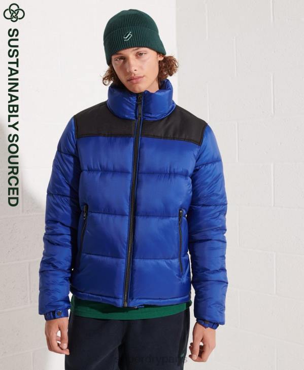 Superdry Hommes veste codée D64Z4677 vêtements bleu