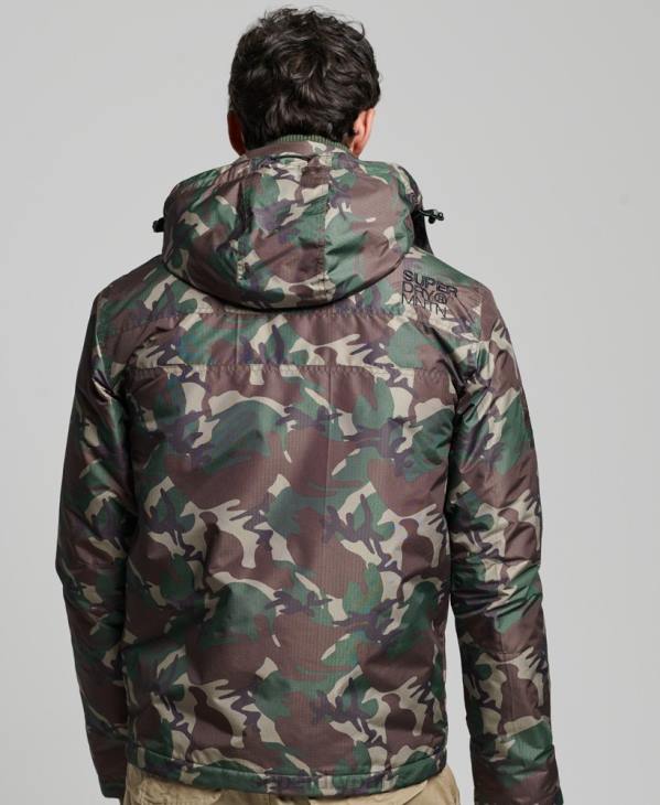 Superdry Hommes veste coupe-vent sd de montagne D64Z1015 vêtements vert