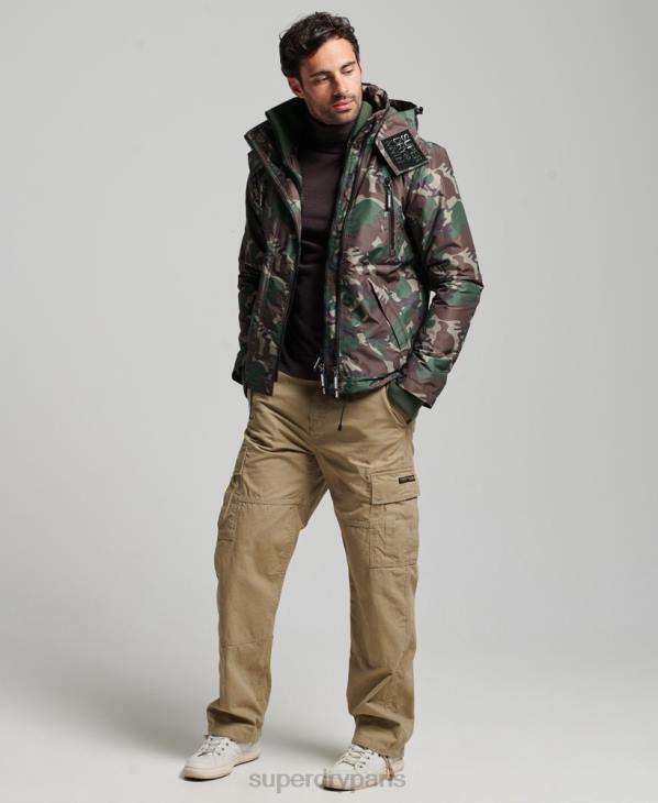 Superdry Hommes veste coupe-vent sd de montagne D64Z1015 vêtements vert