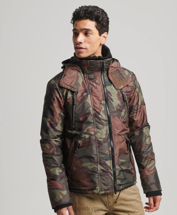 Superdry Hommes veste coupe-vent sd de montagne D64Z1075 vêtements vert