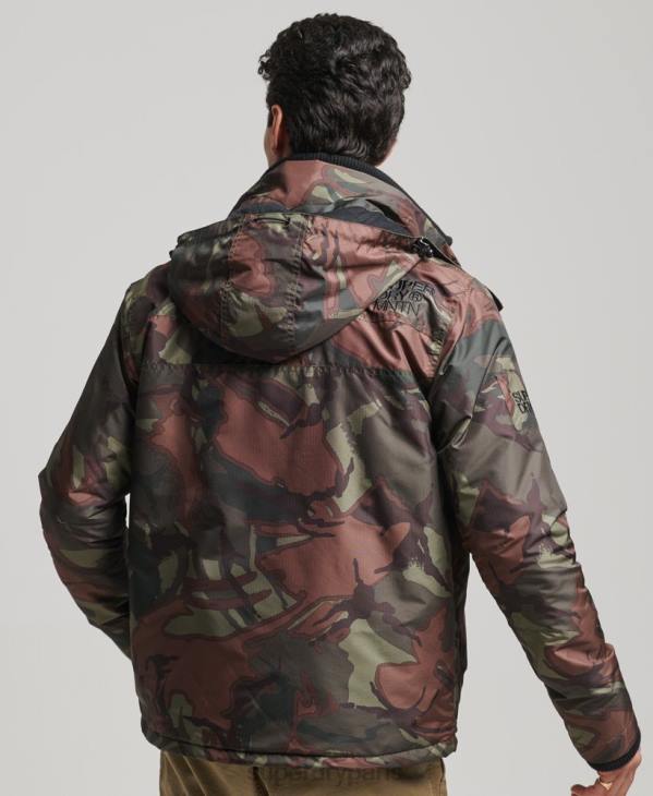 Superdry Hommes veste coupe-vent sd de montagne D64Z1075 vêtements vert