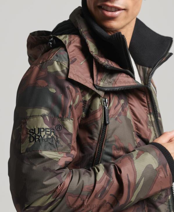 Superdry Hommes veste coupe-vent sd de montagne D64Z1075 vêtements vert