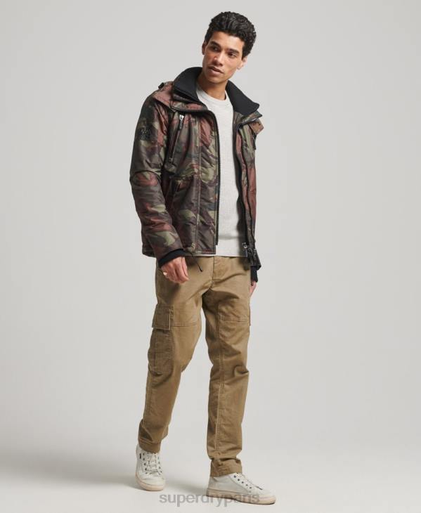 Superdry Hommes veste coupe-vent sd de montagne D64Z1075 vêtements vert