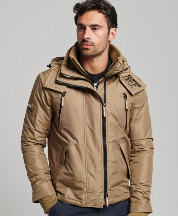 Superdry Hommes veste coupe-vent sd de montagne D64Z1111 vêtements brun
