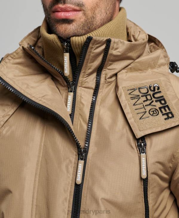 Superdry Hommes veste coupe-vent sd de montagne D64Z1111 vêtements brun