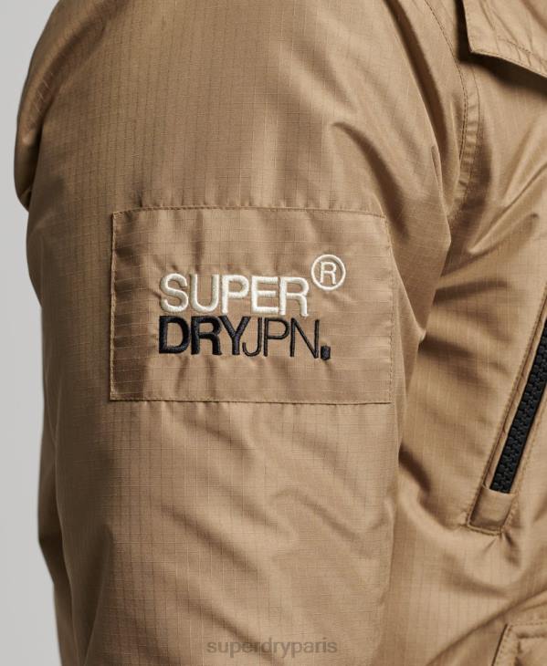 Superdry Hommes veste coupe-vent sd de montagne D64Z1111 vêtements brun