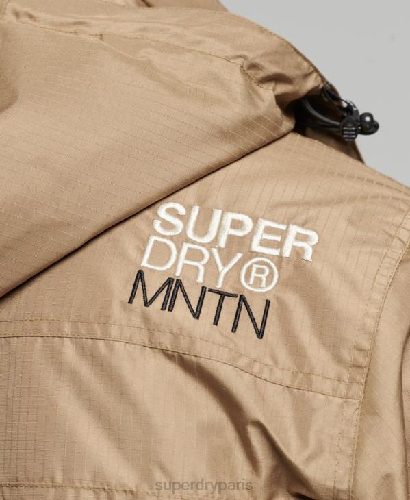 Superdry Hommes veste coupe-vent sd de montagne D64Z1111 vêtements brun