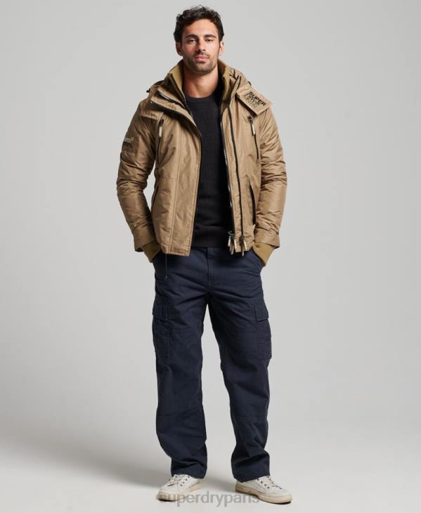 Superdry Hommes veste coupe-vent sd de montagne D64Z1111 vêtements brun