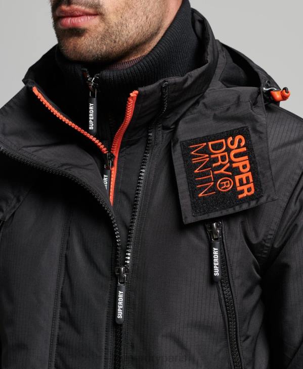 Superdry Hommes veste coupe-vent sd de montagne D64Z1160 vêtements noir