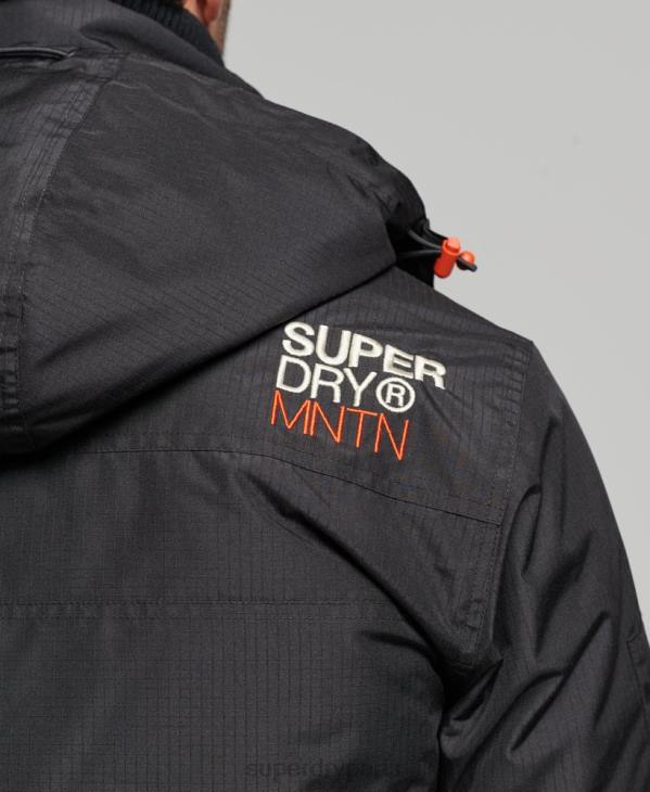 Superdry Hommes veste coupe-vent sd de montagne D64Z1160 vêtements noir