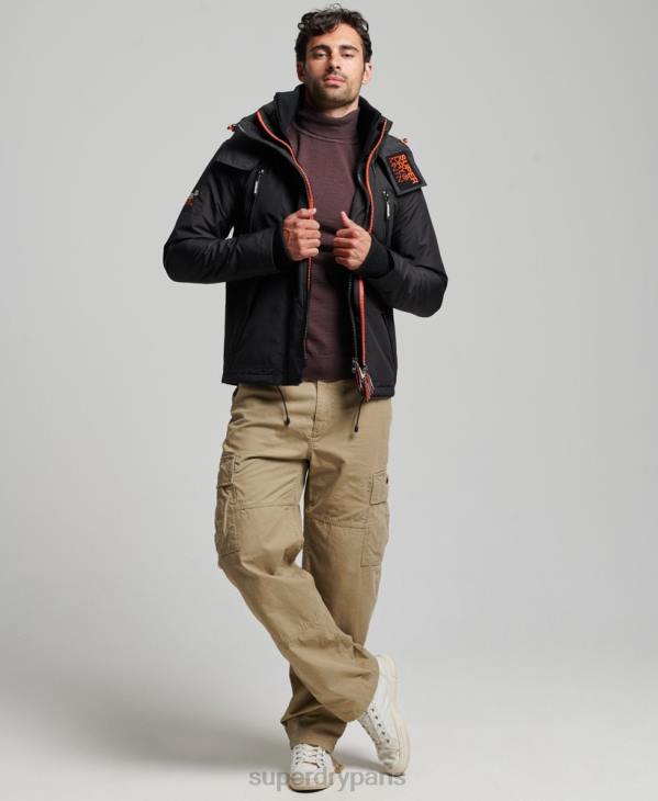 Superdry Hommes veste coupe-vent sd de montagne D64Z1160 vêtements noir