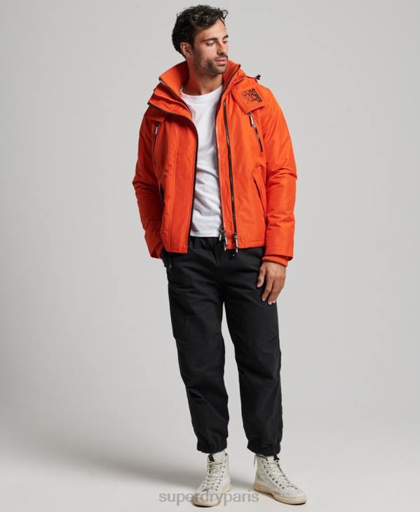Superdry Hommes veste coupe-vent sd de montagne D64Z944 vêtements orange