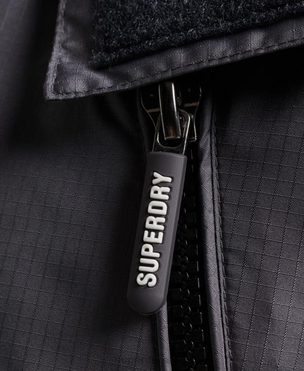 Superdry Hommes veste coupe-vent sd de montagne D64Z946 vêtements gris foncé
