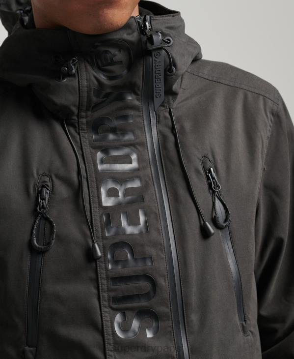 Superdry Hommes veste coupe-vent ultime en microfibre sd D64Z1188 vêtements gris foncé