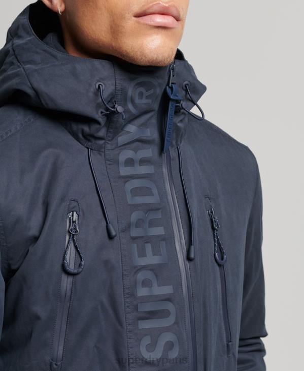 Superdry Hommes veste coupe-vent ultime en microfibre sd D64Z952 vêtements marine