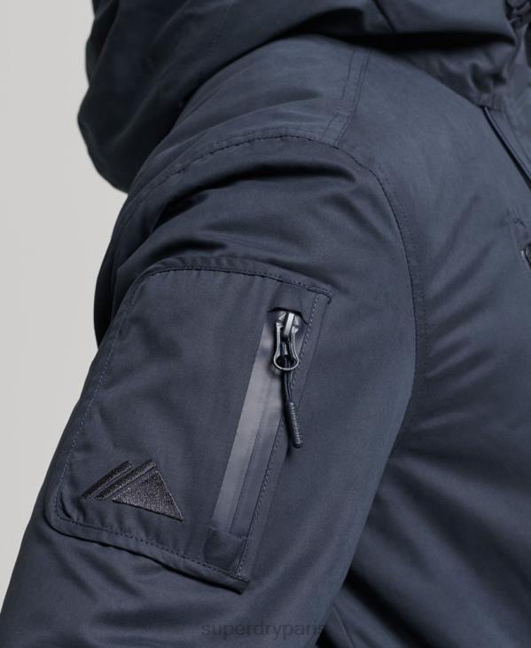 Superdry Hommes veste coupe-vent ultime en microfibre sd D64Z952 vêtements marine