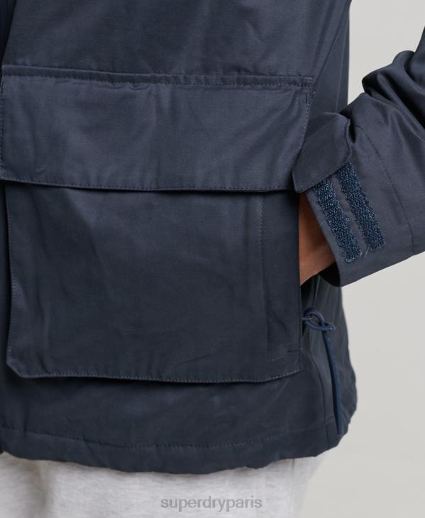 Superdry Hommes veste coupe-vent ultime en microfibre sd D64Z952 vêtements marine