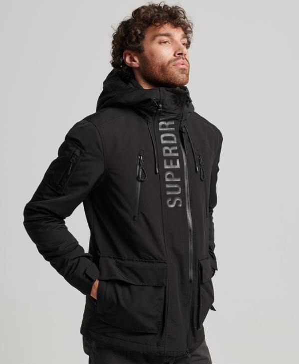 Superdry Hommes veste coupe-vent ultime sd D64Z1119 vêtements noir
