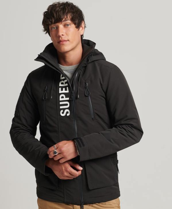 Superdry Hommes veste coupe-vent ultime sd D64Z1187 vêtements noir