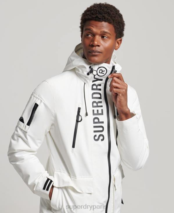 Superdry Hommes veste coupe-vent ultime sd D64Z4659 vêtements blanc