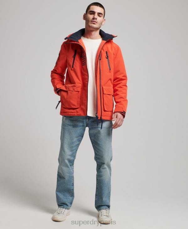 Superdry Hommes veste coupe-vent ultime sd D64Z998 vêtements orange