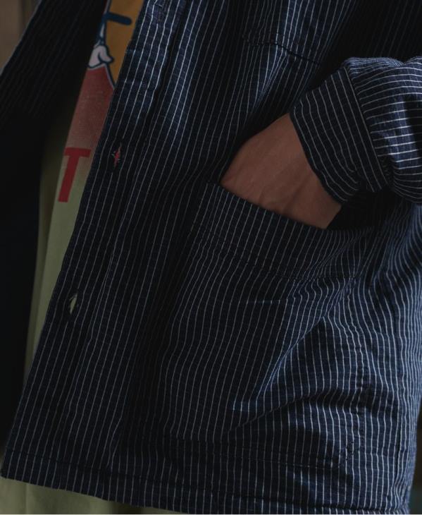 Superdry Hommes veste d'artiste à doublure sèche en édition limitée D64Z4724 vêtements bleu