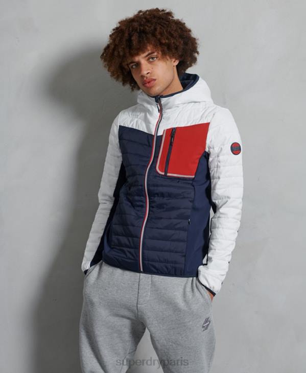 Superdry Hommes veste décontractée à convection D64Z4751 vêtements blanc