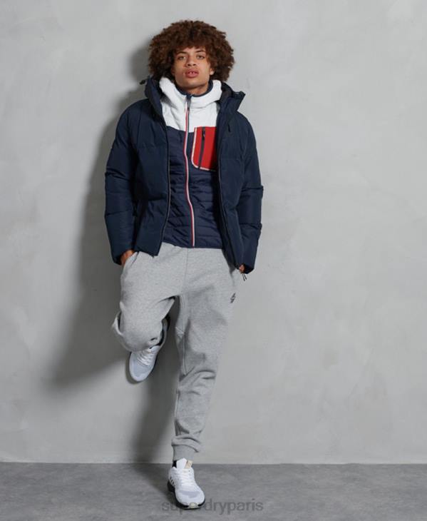 Superdry Hommes veste décontractée à convection D64Z4751 vêtements blanc