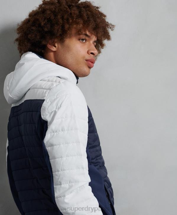 Superdry Hommes veste décontractée à convection D64Z4751 vêtements blanc