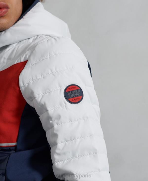 Superdry Hommes veste décontractée à convection D64Z4751 vêtements blanc