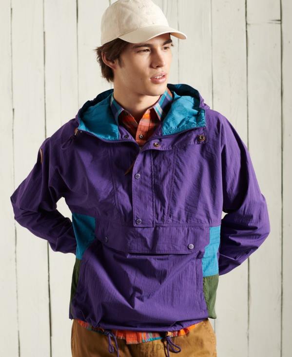 Superdry Hommes veste décontractée de montagne D64Z4639 vêtements violet