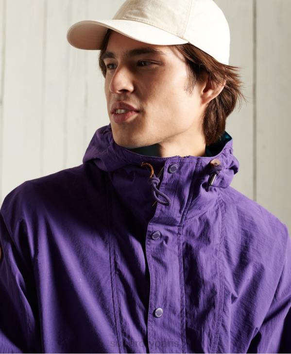 Superdry Hommes veste décontractée de montagne D64Z4639 vêtements violet