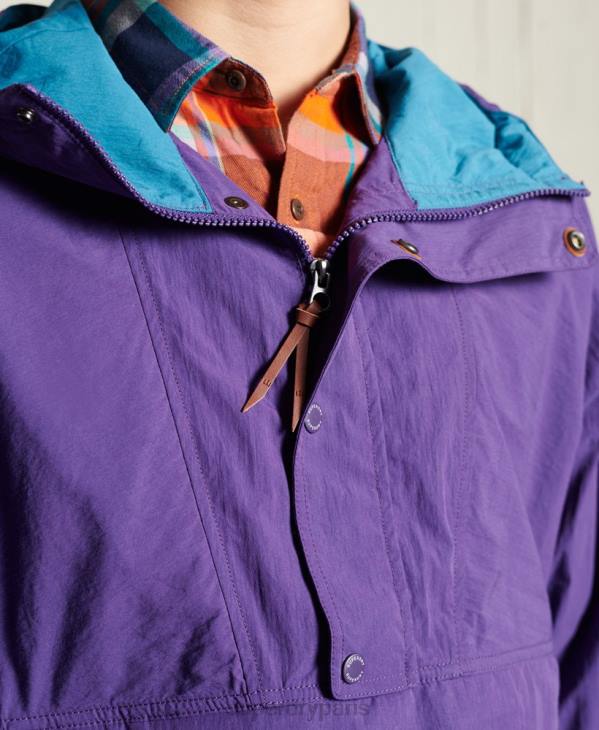 Superdry Hommes veste décontractée de montagne D64Z4639 vêtements violet
