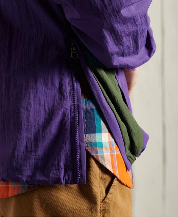 Superdry Hommes veste décontractée de montagne D64Z4639 vêtements violet