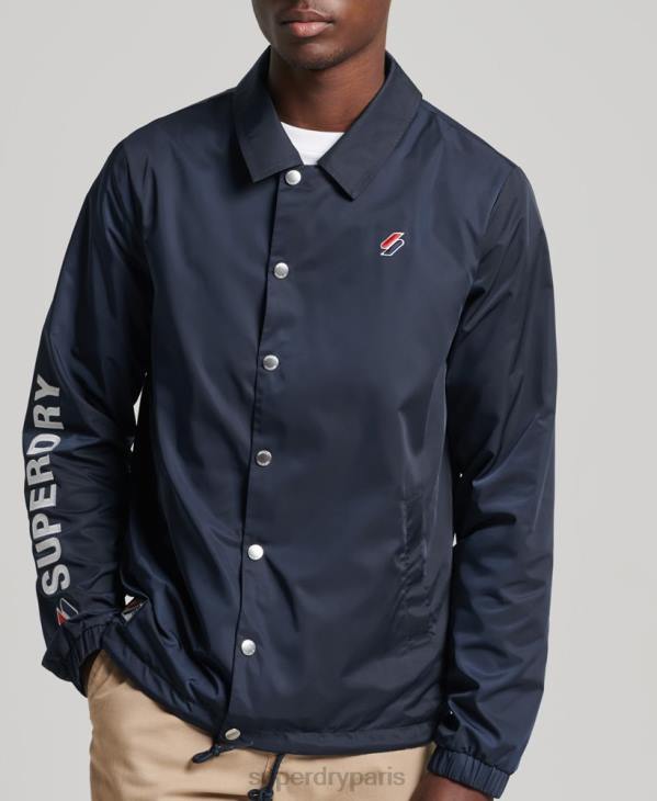 Superdry Hommes veste d'entraîneur code essentiel D64Z4580 vêtements marine
