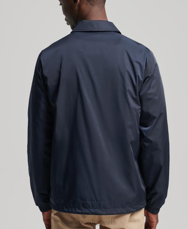Superdry Hommes veste d'entraîneur code essentiel D64Z4580 vêtements marine