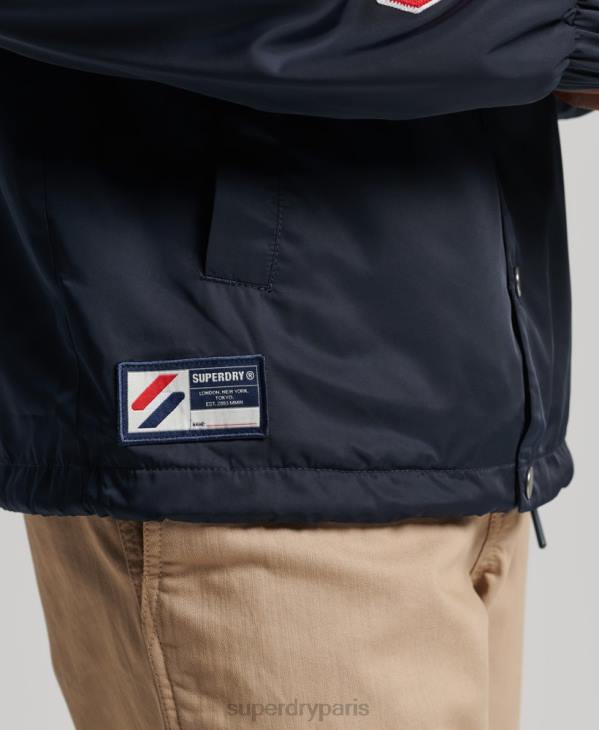 Superdry Hommes veste d'entraîneur code essentiel D64Z4580 vêtements marine