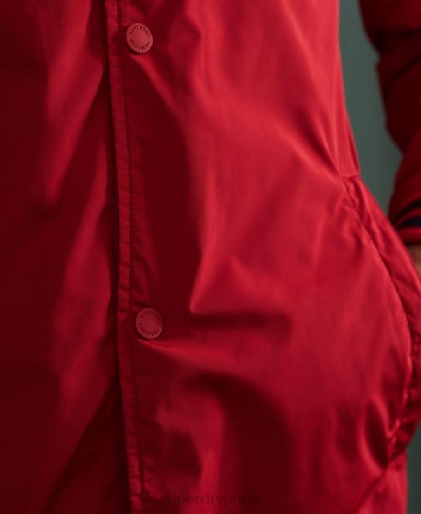 Superdry Hommes veste de baseball à capuche D64Z1200 vêtements rouge
